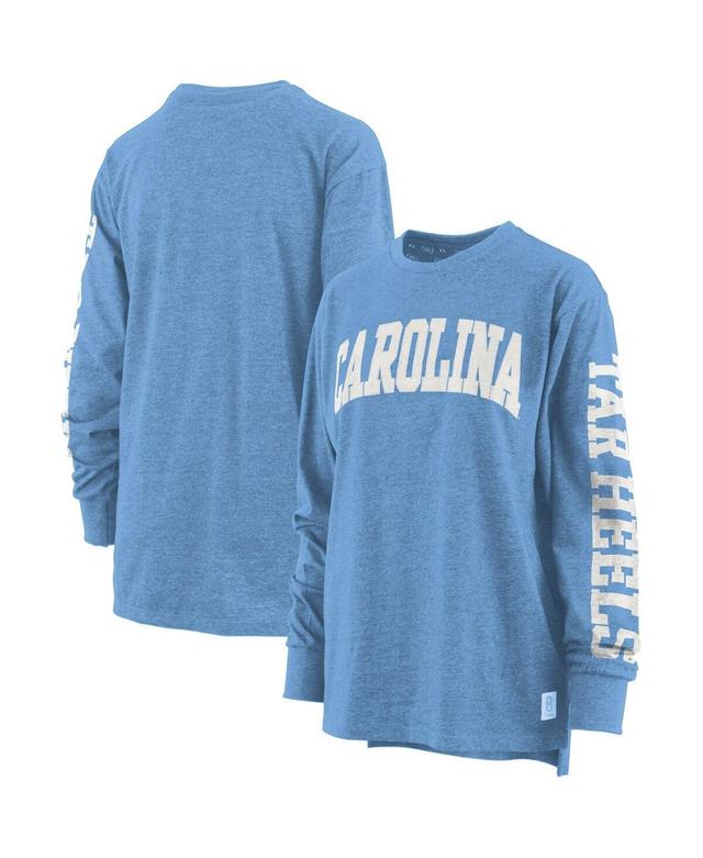 Womens Pressbox Carolina Blue North Carolina Tar Heels Two-Hit Canyon Long Sleeve T-Shirt Product Image