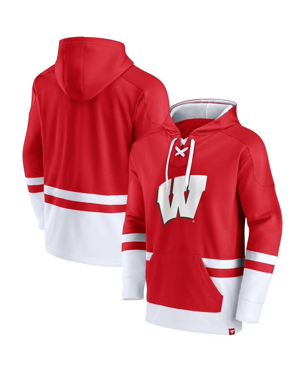 Mens Fanatics Branded Wisconsin Badgers First Battle Pullover Hoodie Product Image