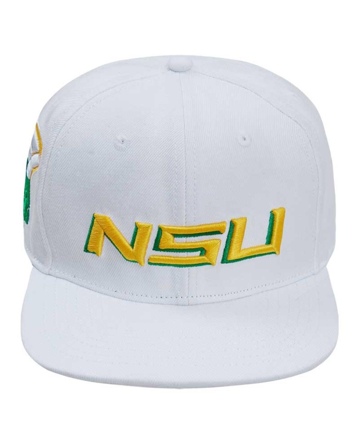 Mens Pro Standard White Norfolk State Spartans Evergreen Wool Snapback Hat Product Image