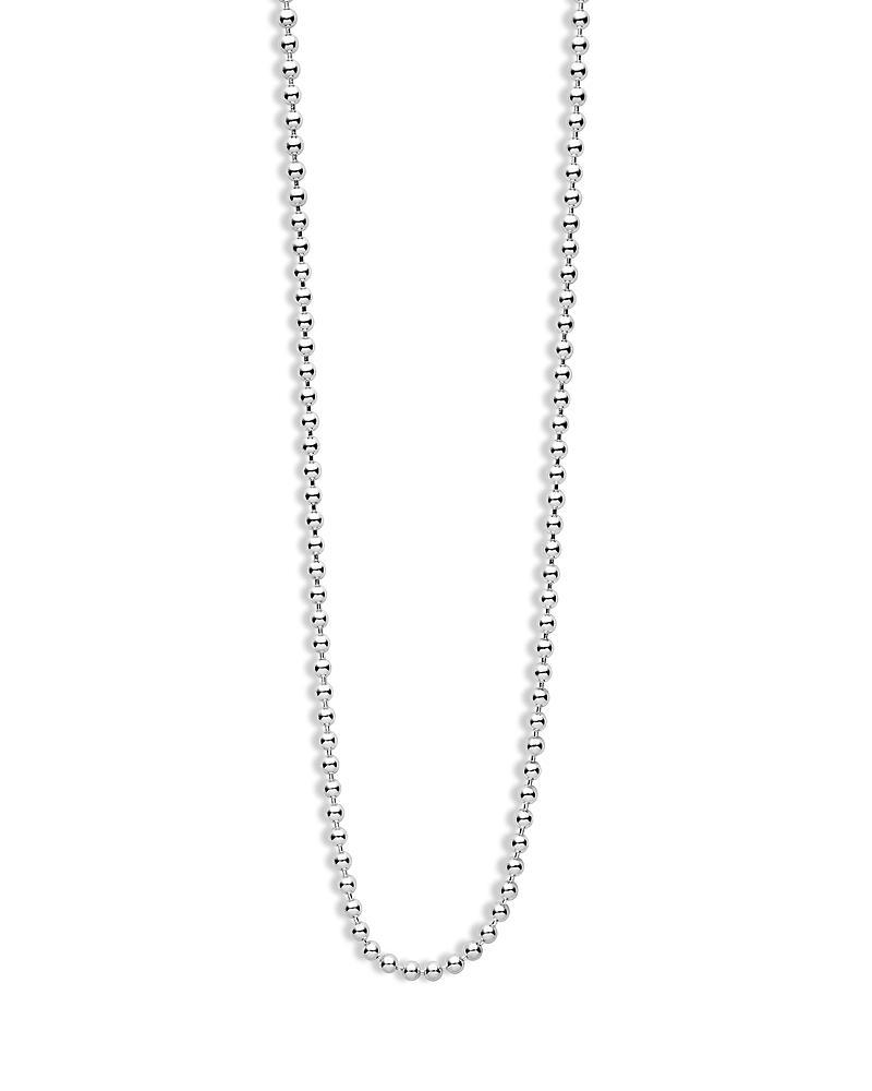 Mens Sterling Silver Ball Chain Necklace, 2.5mm, 24in Product Image