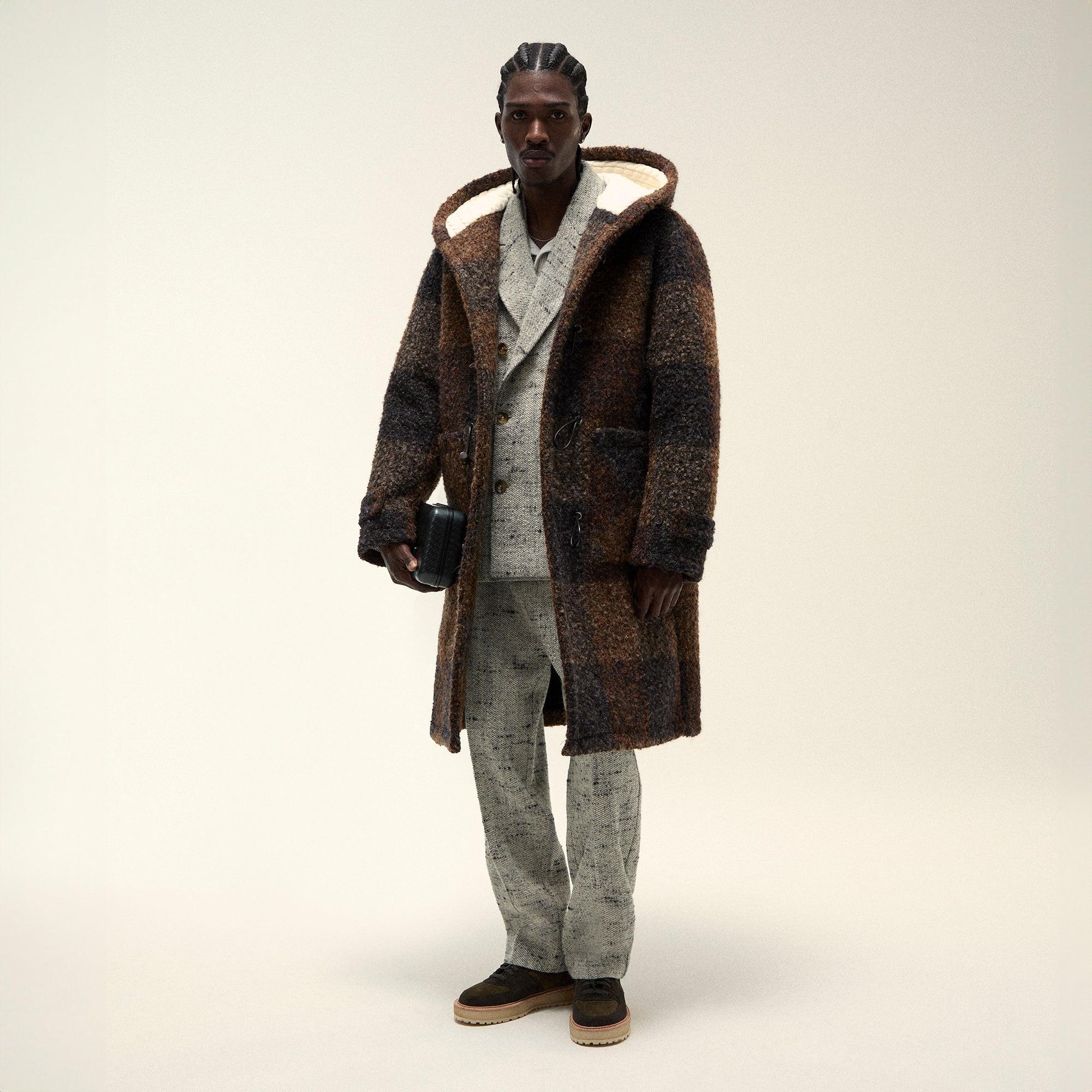 &Kin Boucle Check Nolen Coat - Kindling Male Product Image