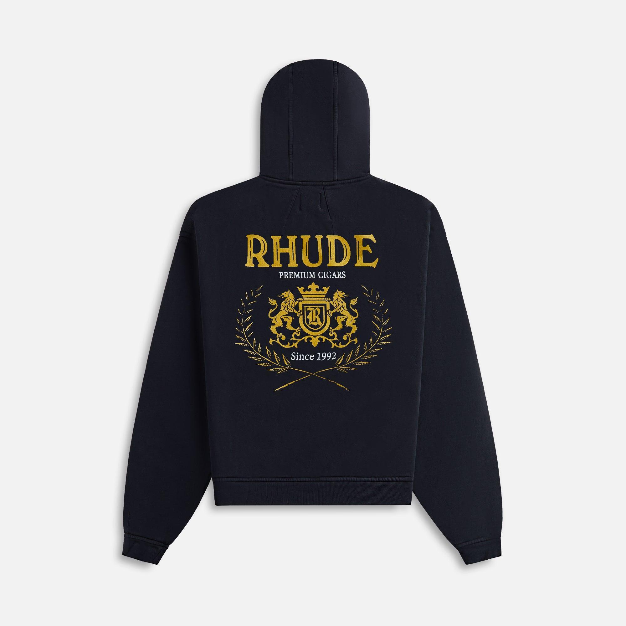 Rhude Cresta Hoodie - Vintage Black Male Product Image