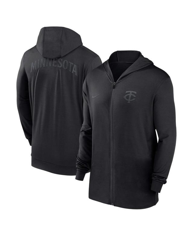 Mens Nike Black Minnesota Twins Authentic Collection Travel Performance Full-Zip Hoodie Product Image