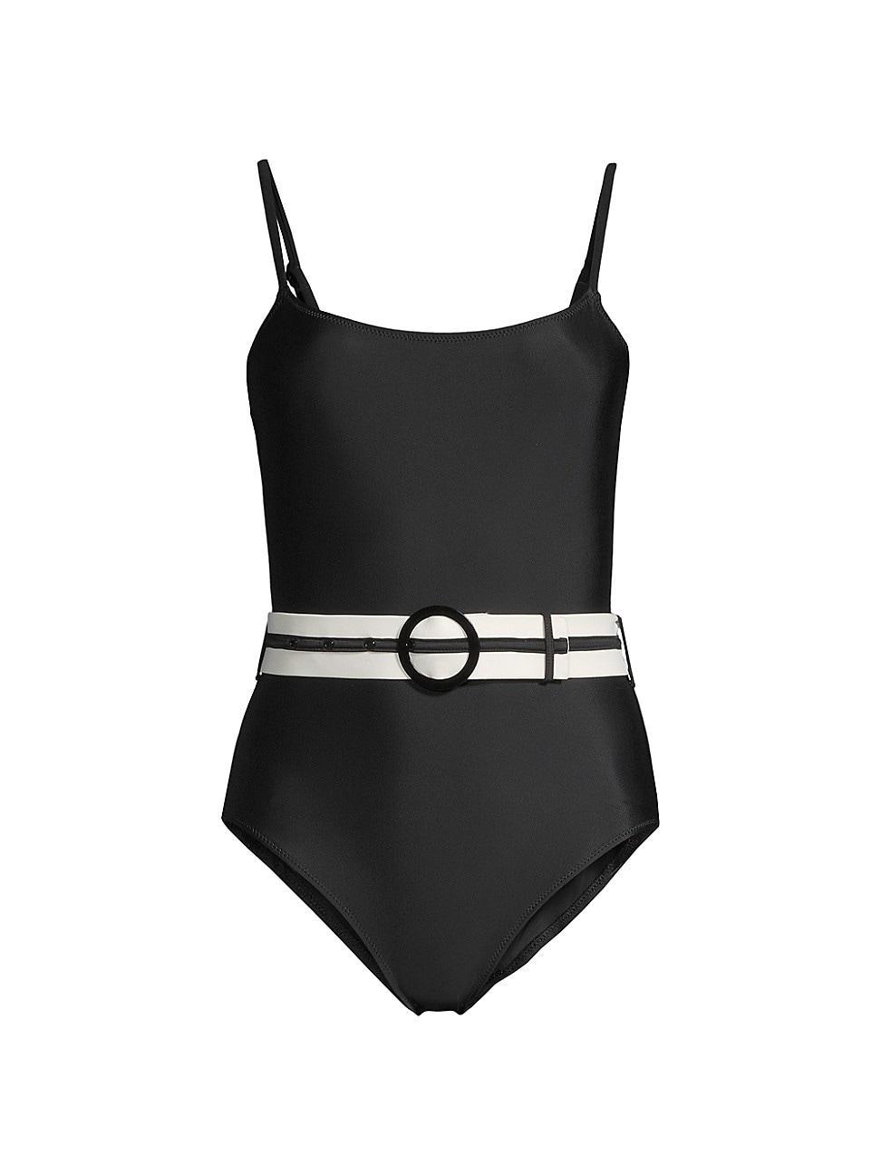 Womens The Nina Belted One-Piece Swimsuit Product Image