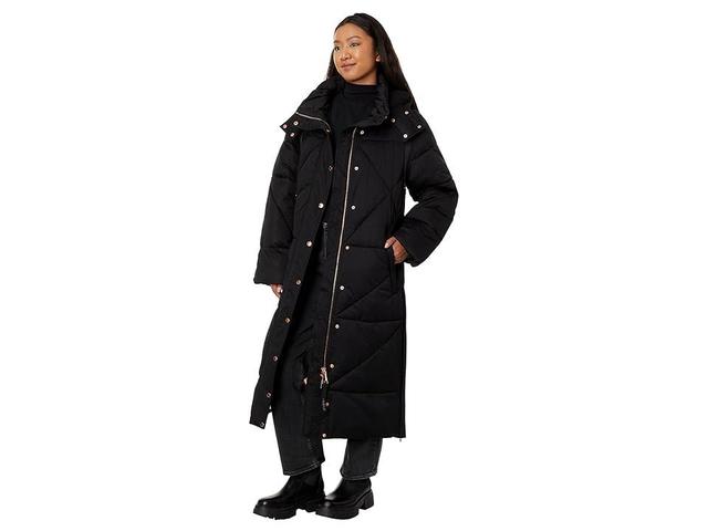 Avec Les Filles Coat Hooded Maxi Puffer Women's Clothing Product Image