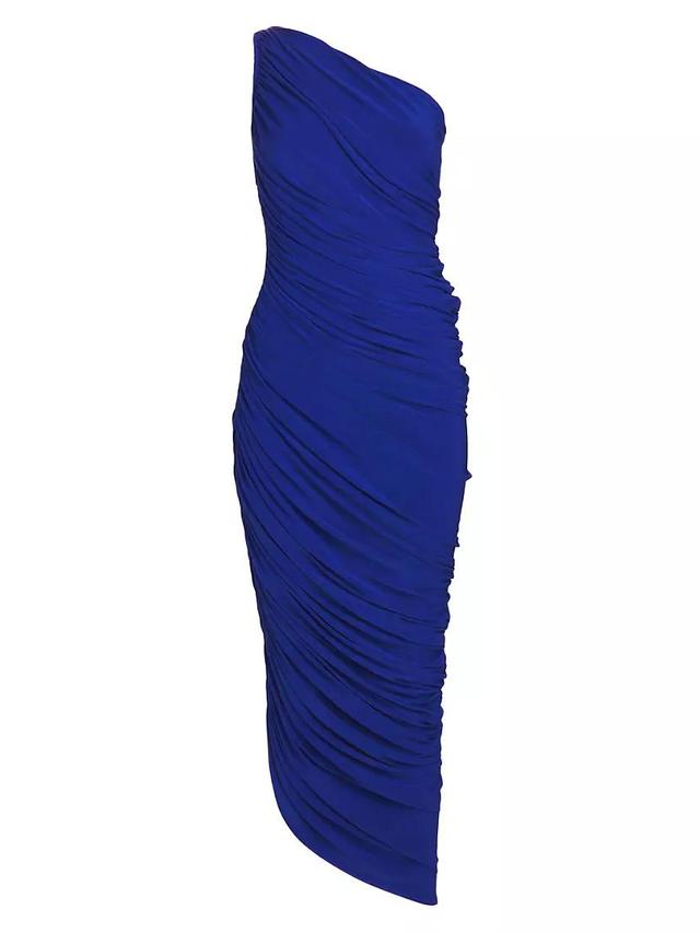 Diana Asymmetric Shirred Jersey Gown Product Image