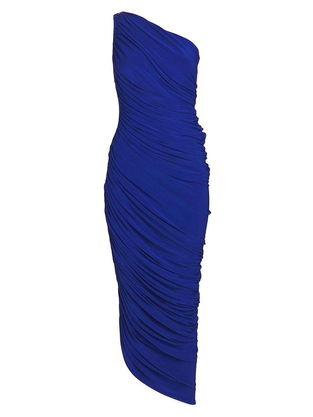 Womens Diana Asymmetric Shirred Jersey Gown Product Image