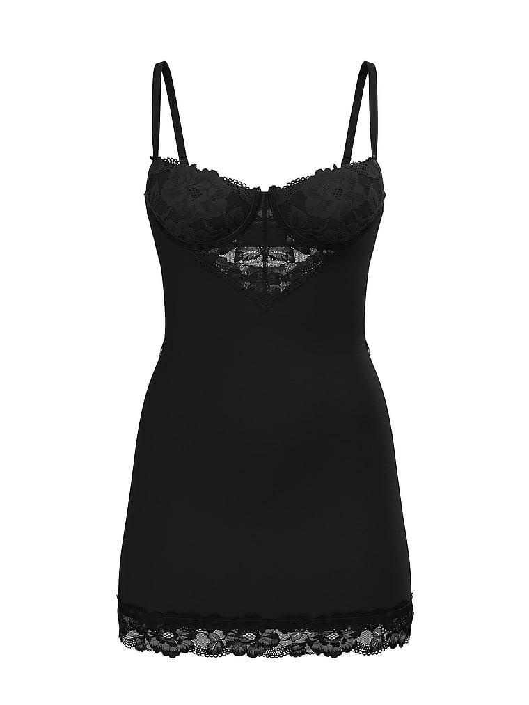 Modal & Lace Cupped Mini Slip Dress Product Image