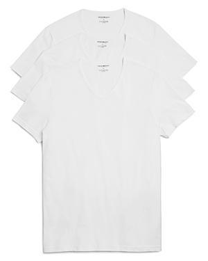 Emporio Armani 3-Pack V-neck Cotton T-Shirts Product Image