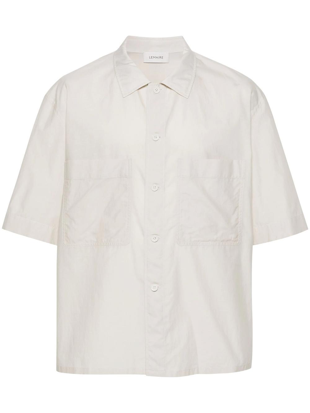 Spread-collar Shirt In Brown Product Image