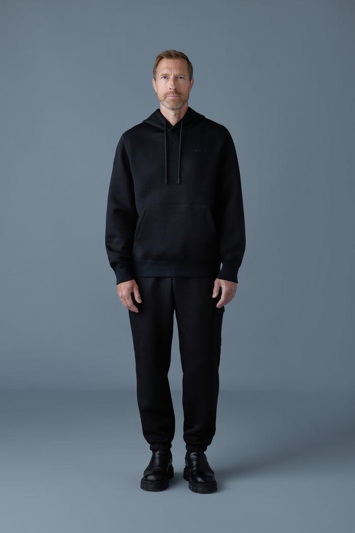 Mackage Krystian Double-Face Jersey Hoodie- Black Product Image