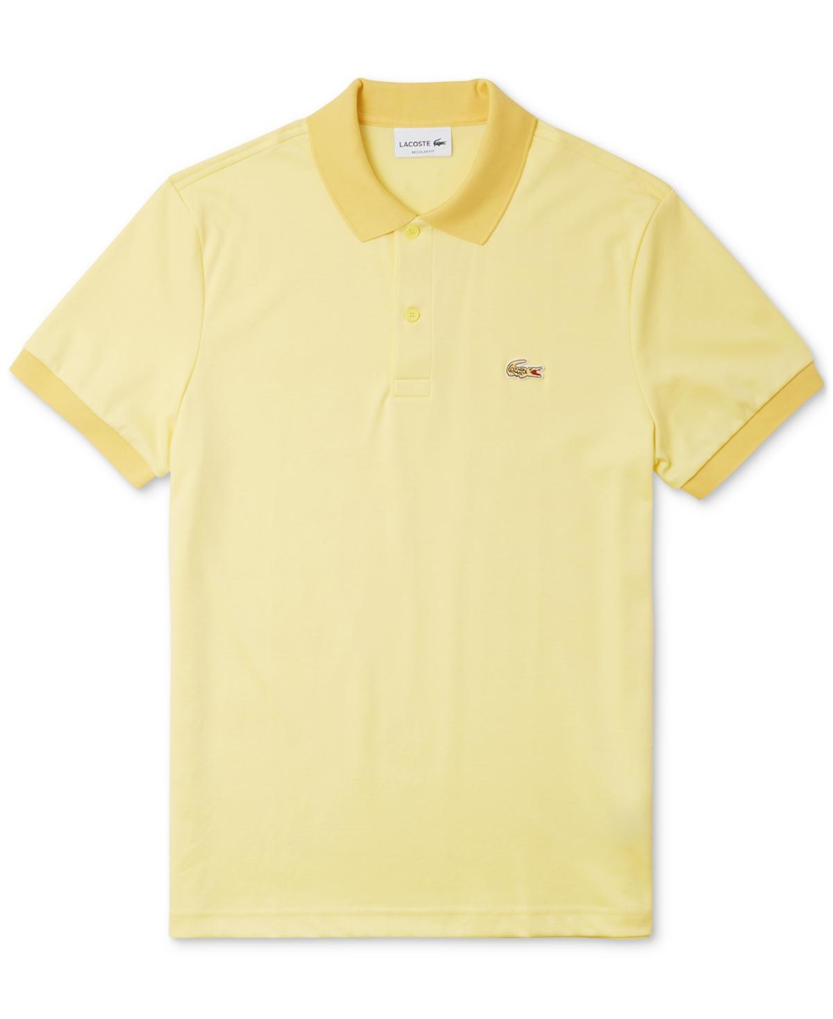 Lacoste Mens Short-Sleeve Contrast-Trim Polo Shirt, Created for Macys Product Image