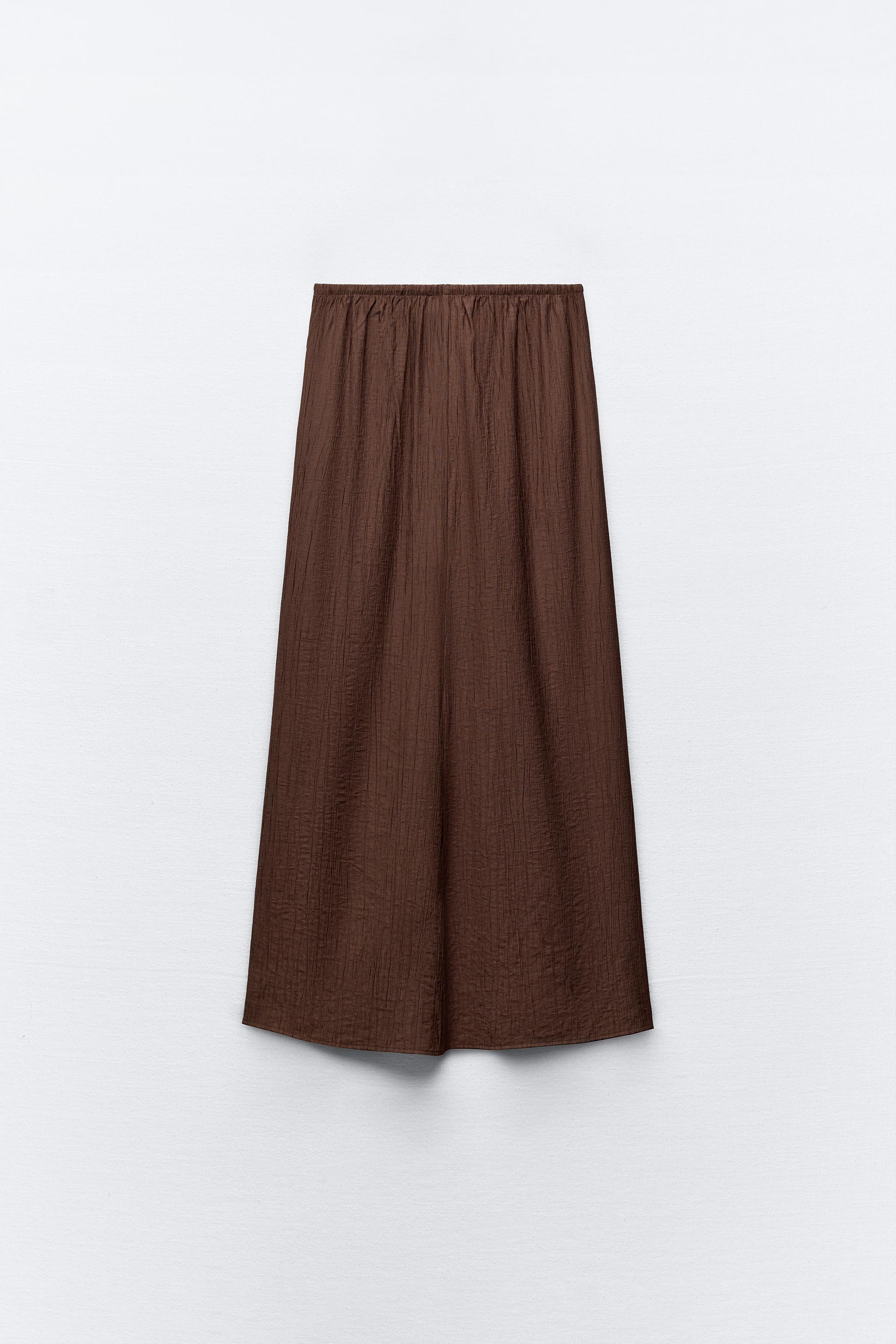 LONG TEXTURED SKIRT Product Image