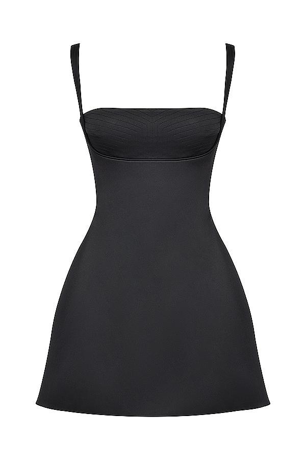 Kara Black Mini Dress Product Image