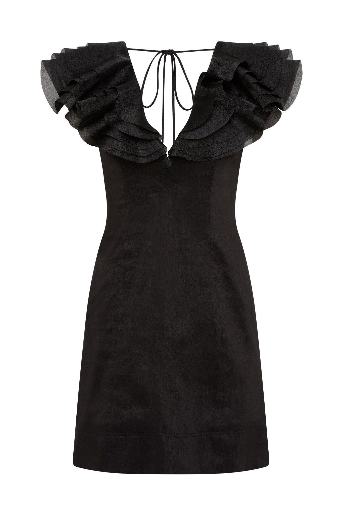 Charmed Plunge Mini Dress Product Image