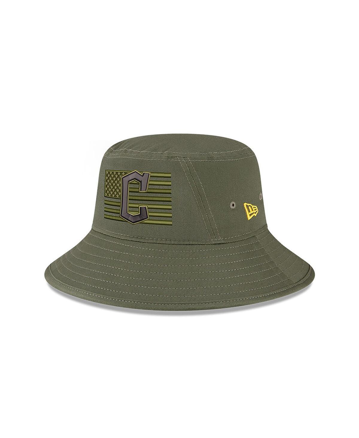 Mens New Era Green Cleveland Guardians 2023 Armed Forces Day Bucket Hat Product Image