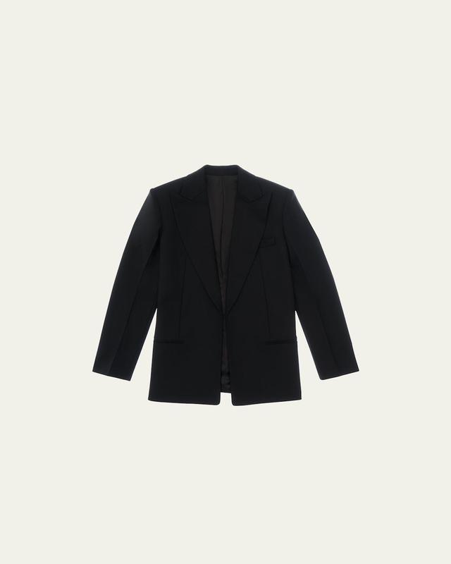 Herringbone Peak-Lapel Blazer Product Image