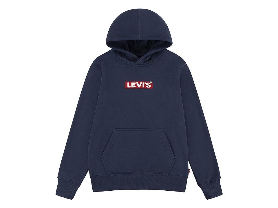 Levi's(r) Kids Box Tab Graphic Pullover Hoodie (Big Kids) (Dress Blues) Boy's Clothing Product Image