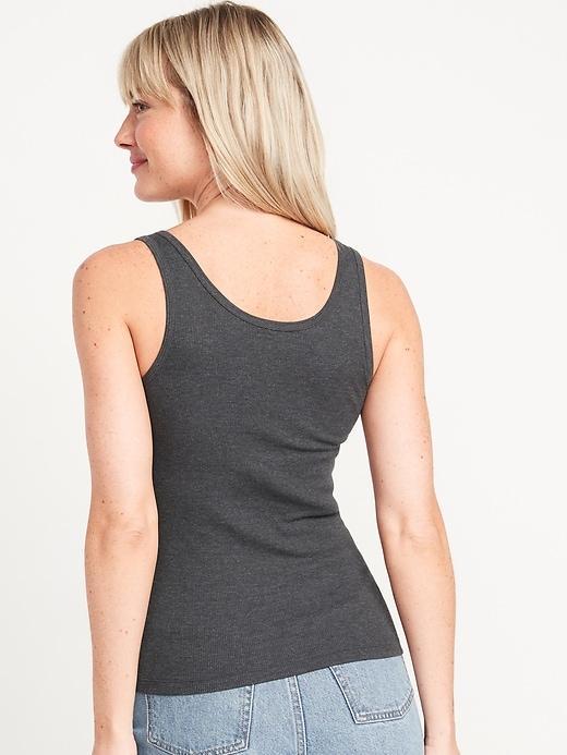 Rib-Knit First Layer Tank Top Product Image