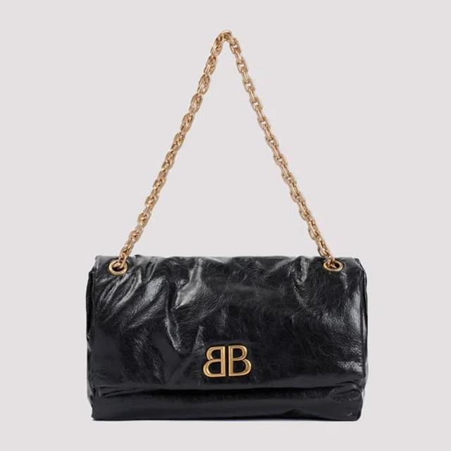 BALENCIAGA Monaco Shoulder Bag In Black Product Image