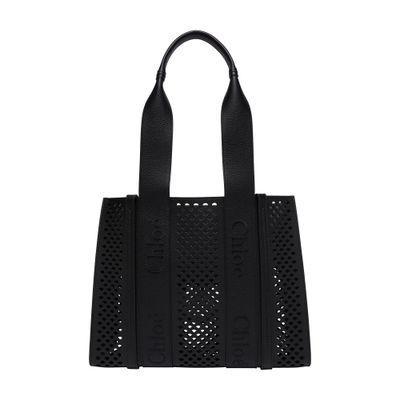 Woody Tote Bag In Black Product Image