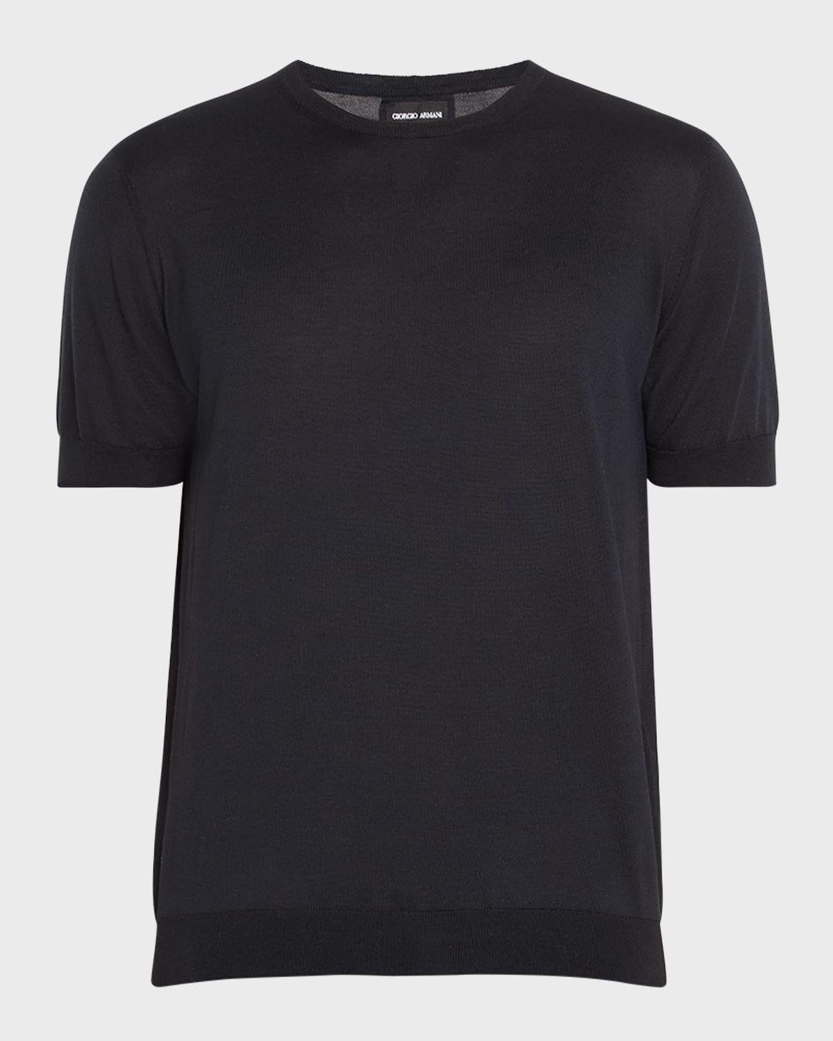 Mens Silk-Cotton Crew T-Shirt Product Image