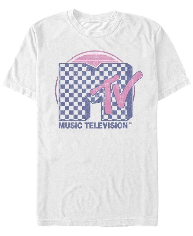 Mens MTV Faded Checkered Logo Short Sleeve Tee Product Image