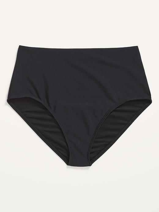 High-Waisted Bikini Swim Bottoms Product Image