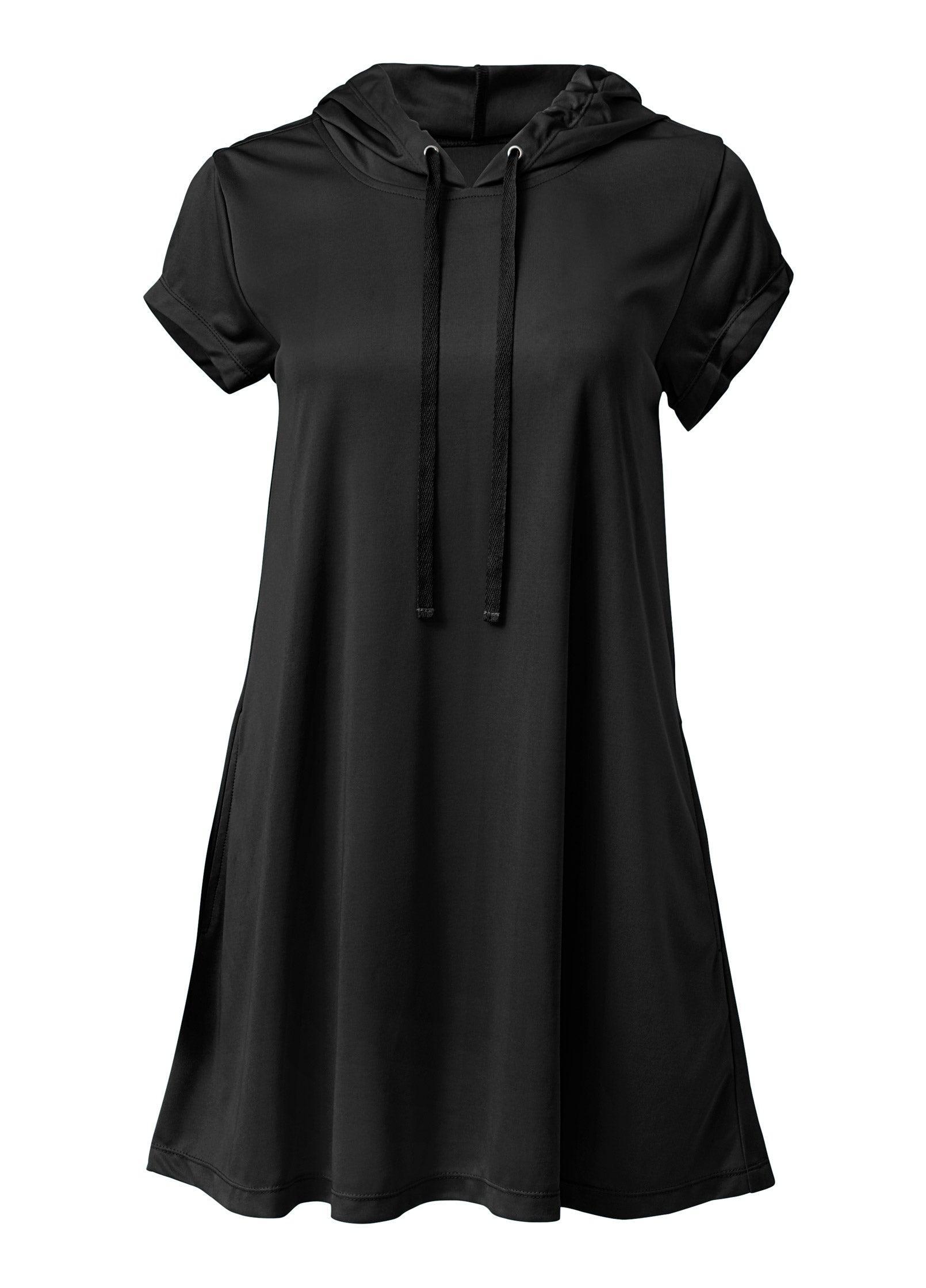 Hoodie Dress Cover-Up - Black Beauty product image