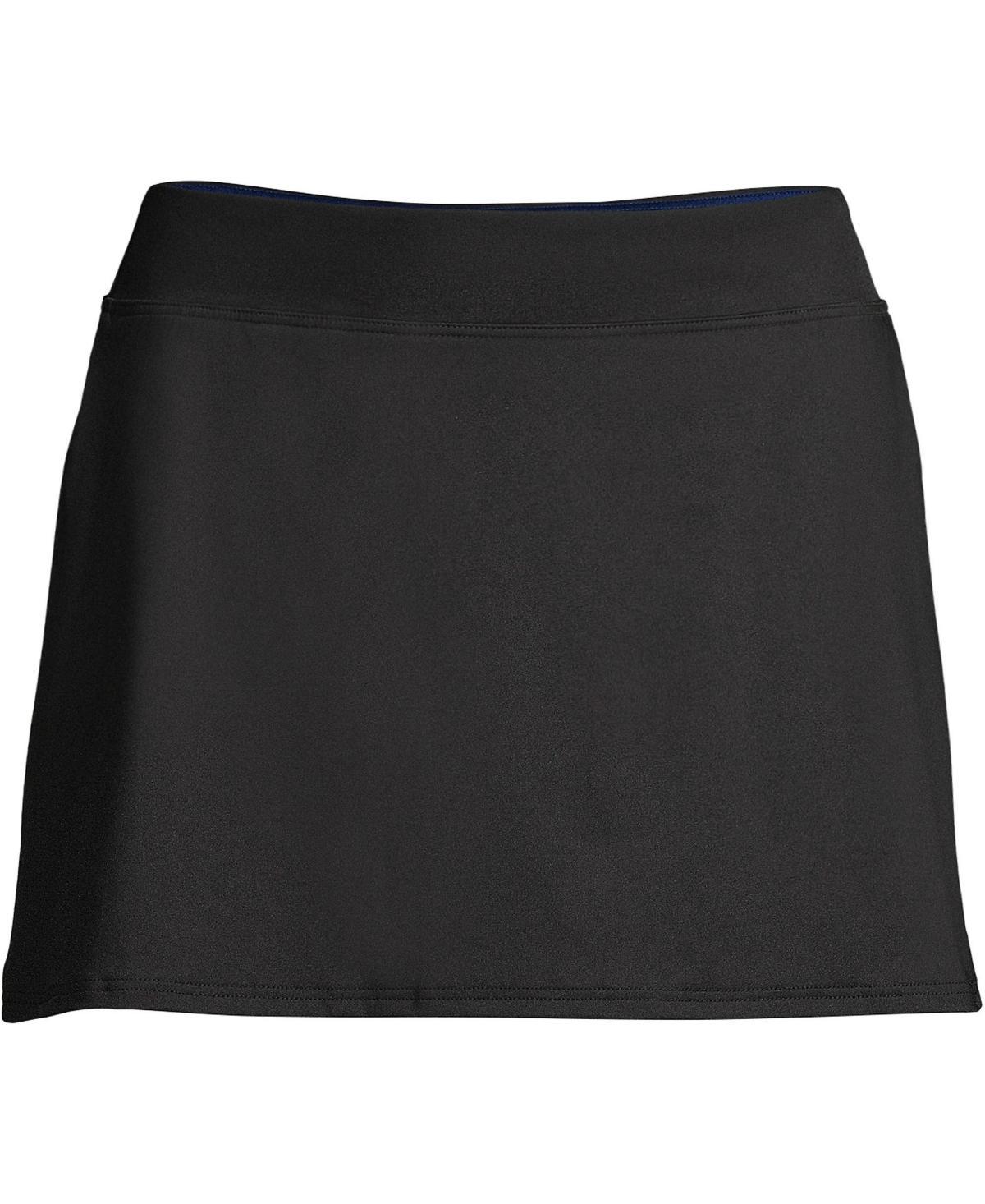 Petite Lands End Thigh Minimizer Swim Skirt, Womens Product Image