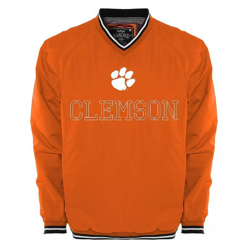 Mens Franchise Club Clemson Tigers Trainer Windshell Pullover Product Image