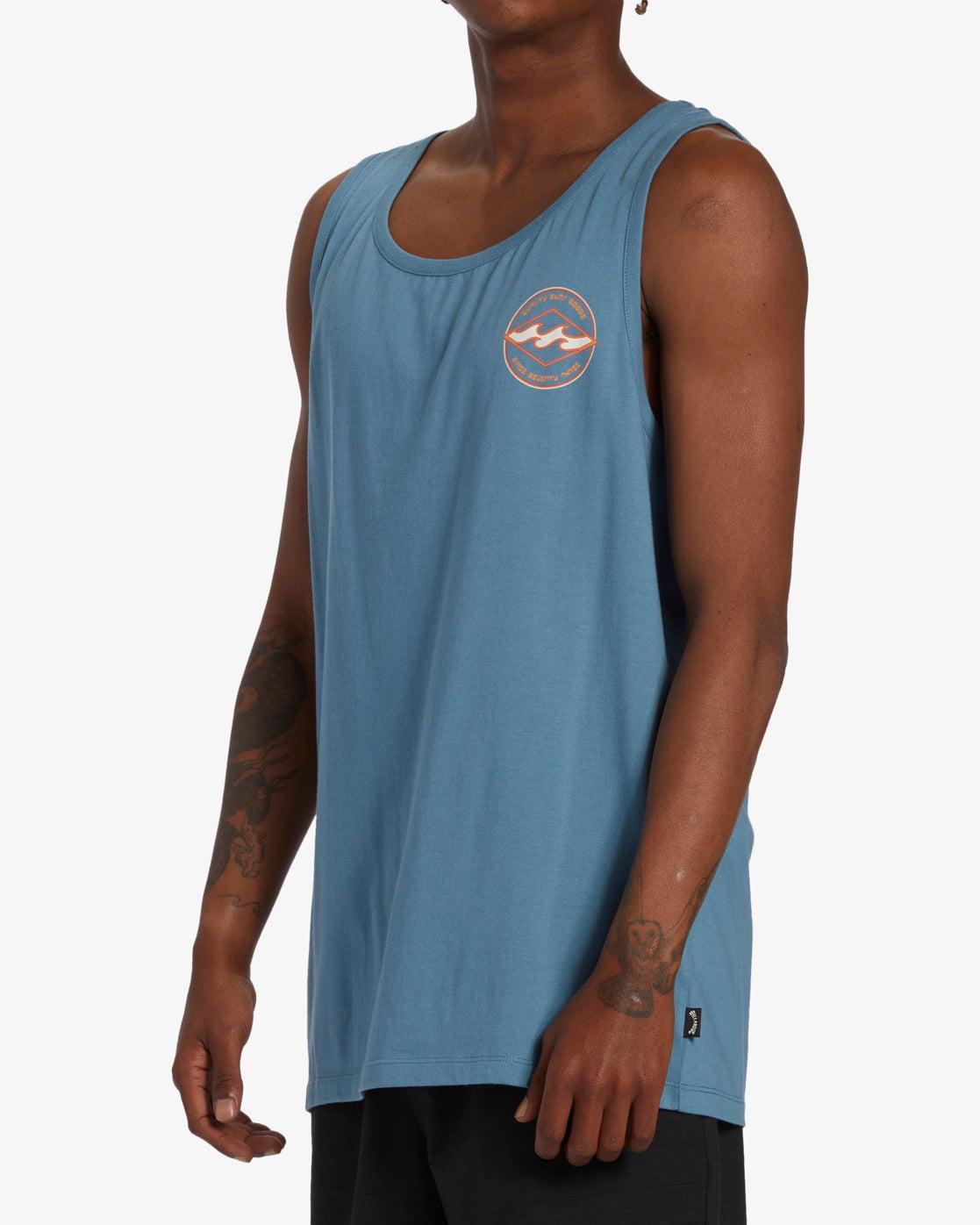 Rotor Diamond Tank - Vintage Indigo Male Product Image