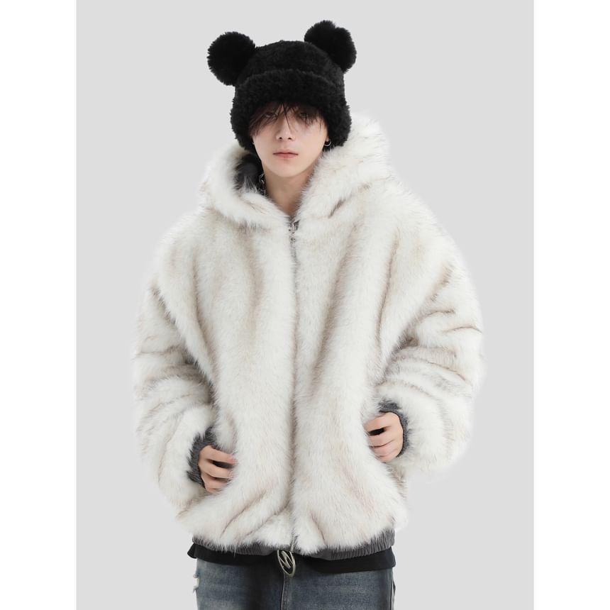 Furry Trim Zip-Up Padded Jacket product image