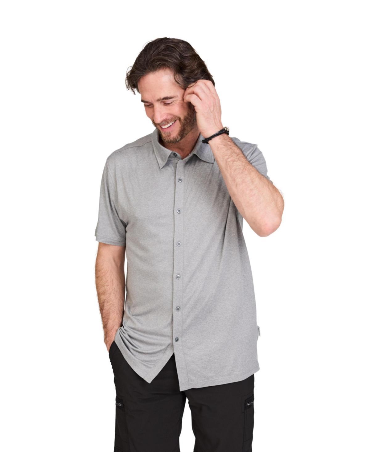 WearFirst Mens All Day Short Sleeve Button Up Shirt Product Image