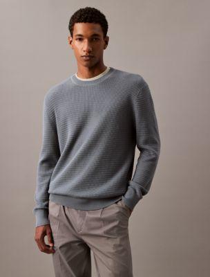 Supima Texture Stitch Crewneck Sweater Product Image