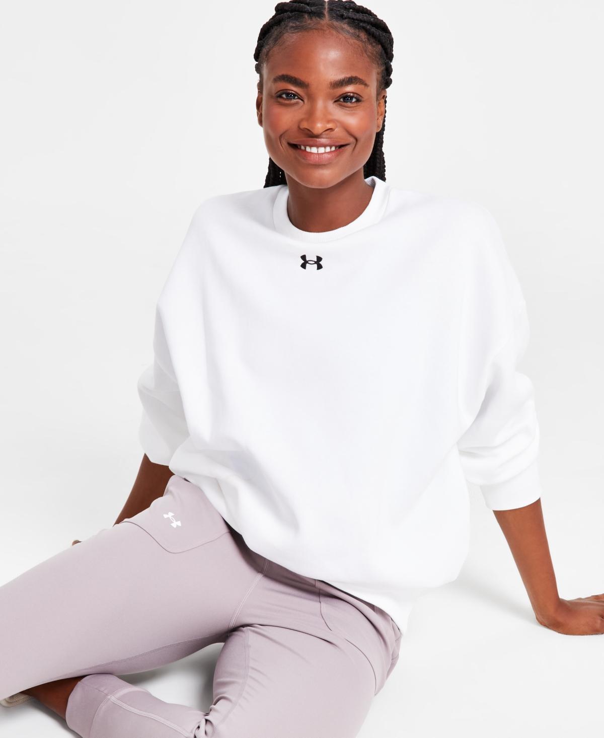 Under Armour Womens Rival Oversized Sweatshirt Product Image