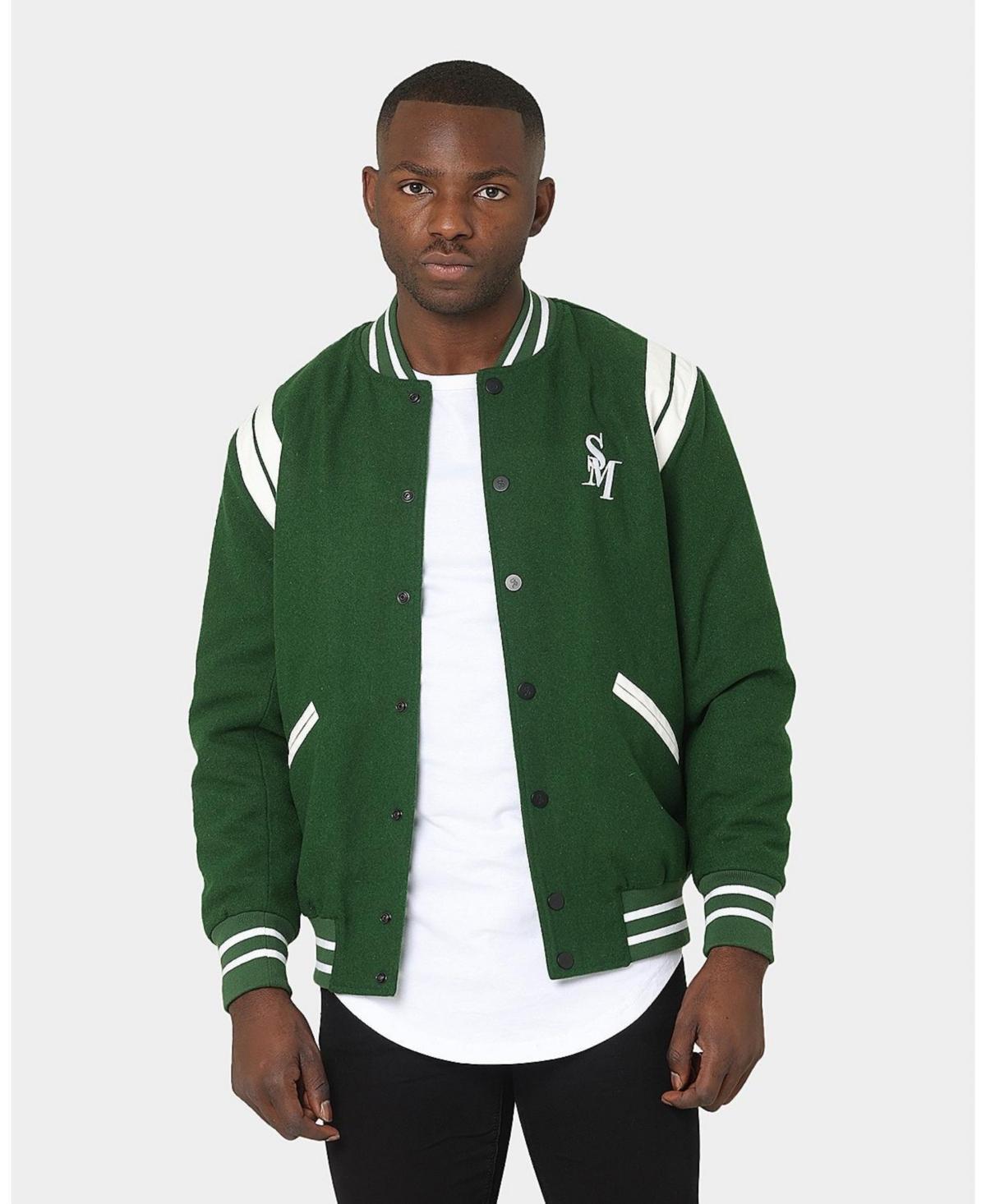 Mens Alpha Varsity Jacket - Green Product Image