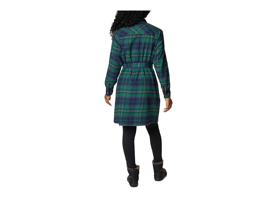 Columbia Holly Hideaway Flannel Dress (Spruce Multi Tartan) Women's Clothing Product Image