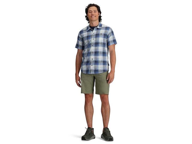 Royal Robbins Redwood Plaid Short Sleeve (Chicory Pismo Plaid) Men's Clothing Product Image