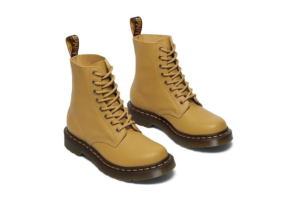 Dr. Martens 1460 Pascal Virginia Leather Boots (Mustard) Women's Boots Product Image