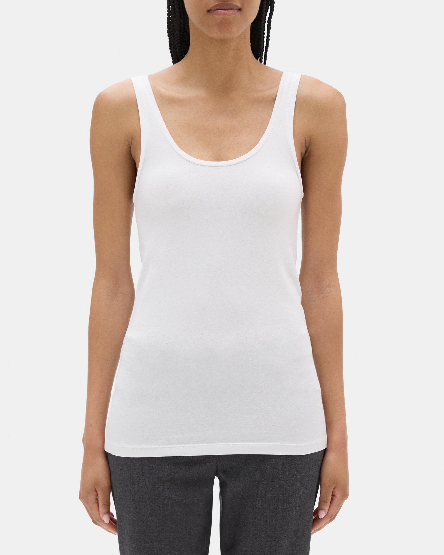 Scoop-Neck Tank in Stretch Cotton product image