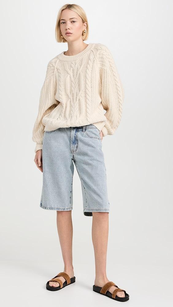 Free People Frankie Cable Pullover | Shopbop Product Image