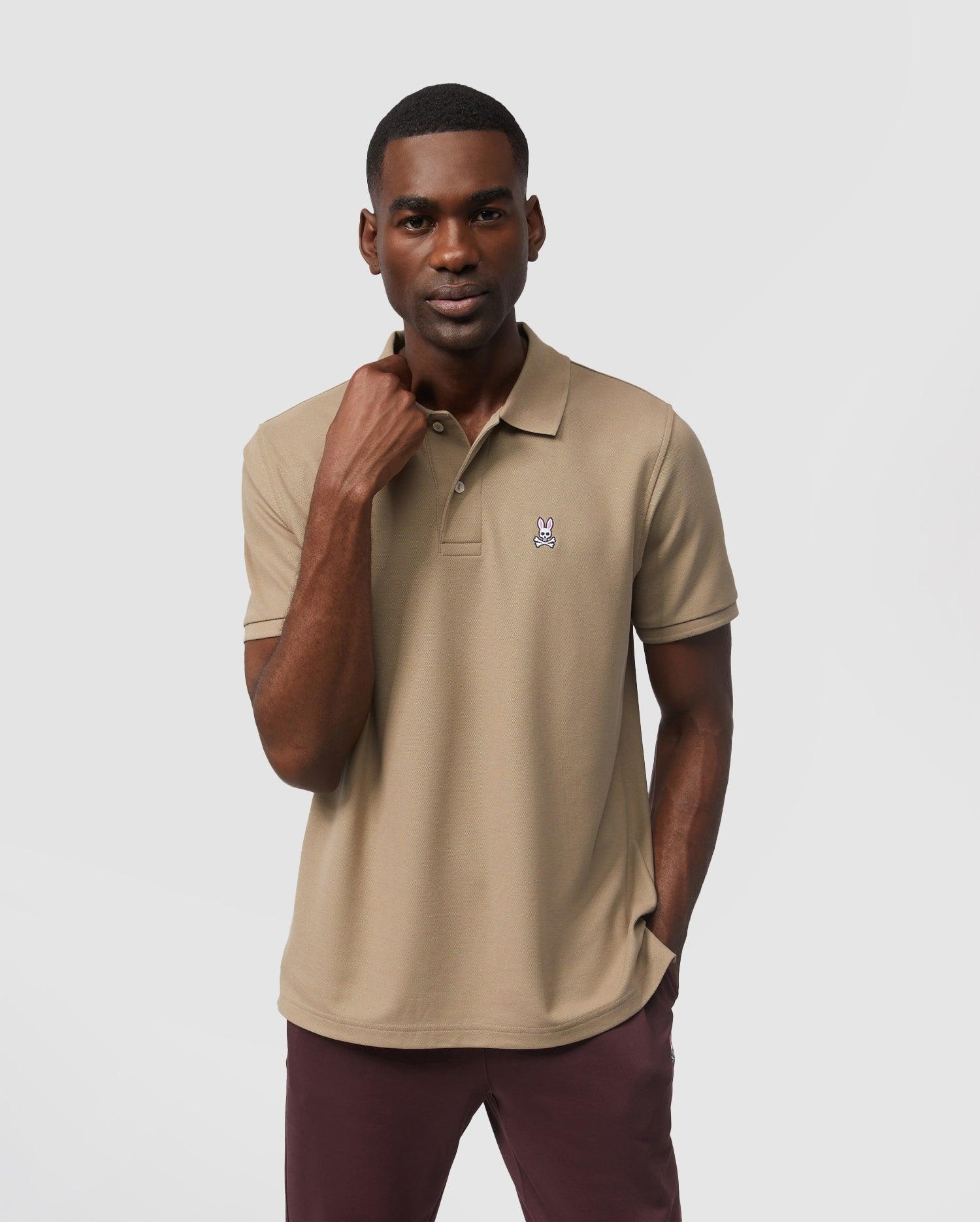 MENS CLASSIC PIQUE POLO SHIRT - B6K001CRPC Male Product Image