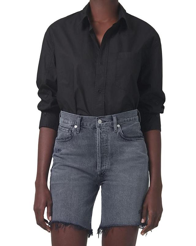 Kayla Oversized Button-Front Shirt Product Image