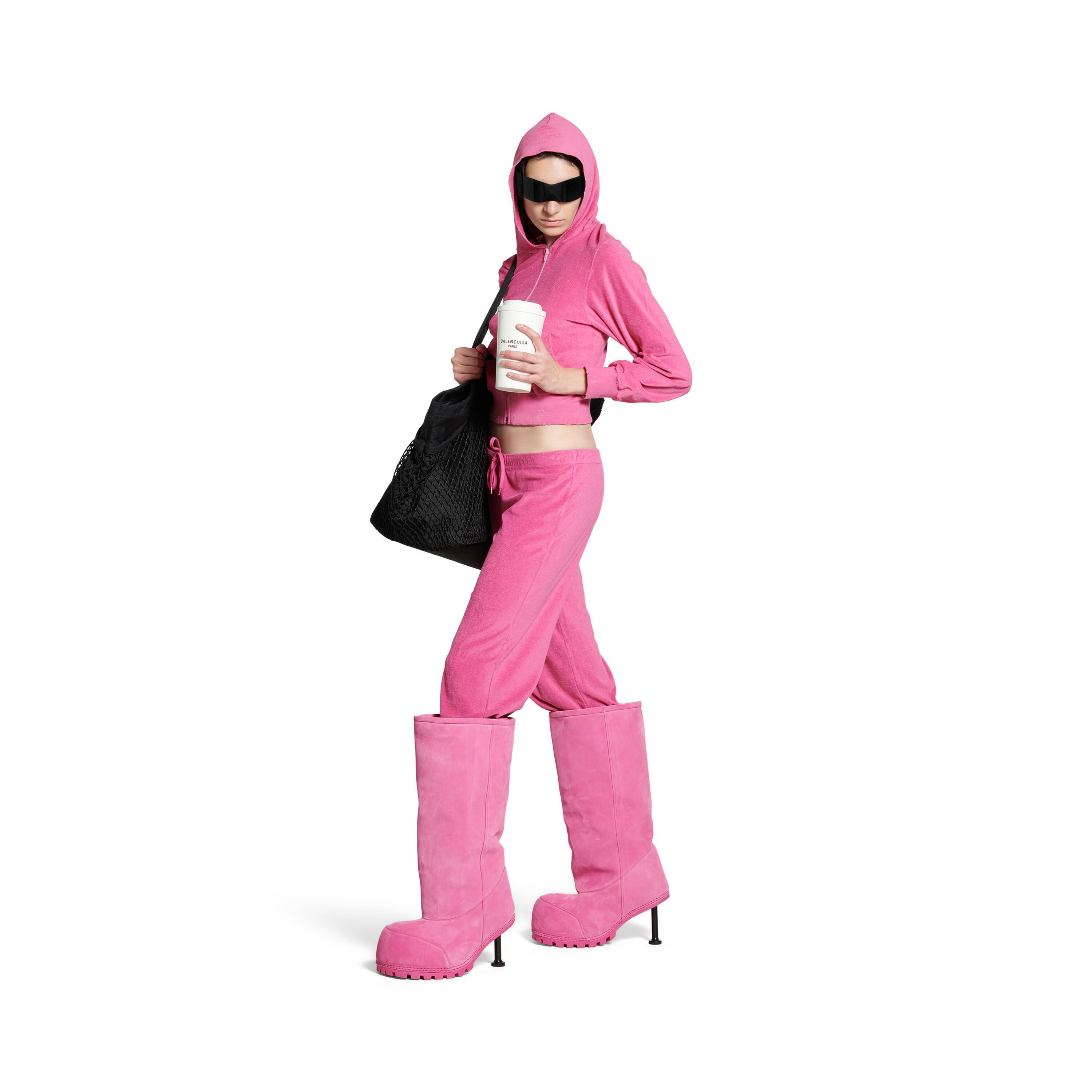 Women's Low Waist Tracksuit Pants in Dark Pink Product Image