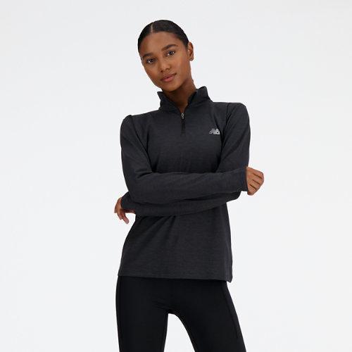 New Balance Women's Sport Essentials Space Dye Quarter Zip Shirt Product Image