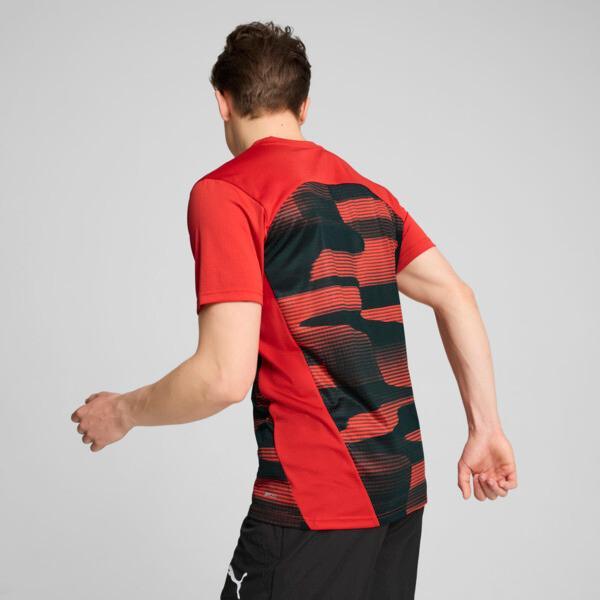 PUMA AC Milan Pre-Match Men's Short Sleeve Soccer Jersey in For All Time Red/Black Product Image