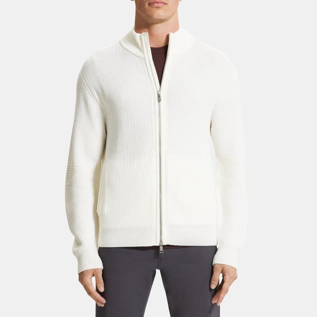 Merino Wool Full-Zip Cardigan | Theory Outlet Product Image