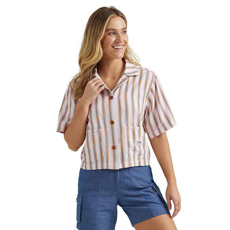 Womens Lee Legendary Crop Chore Shirt Product Image