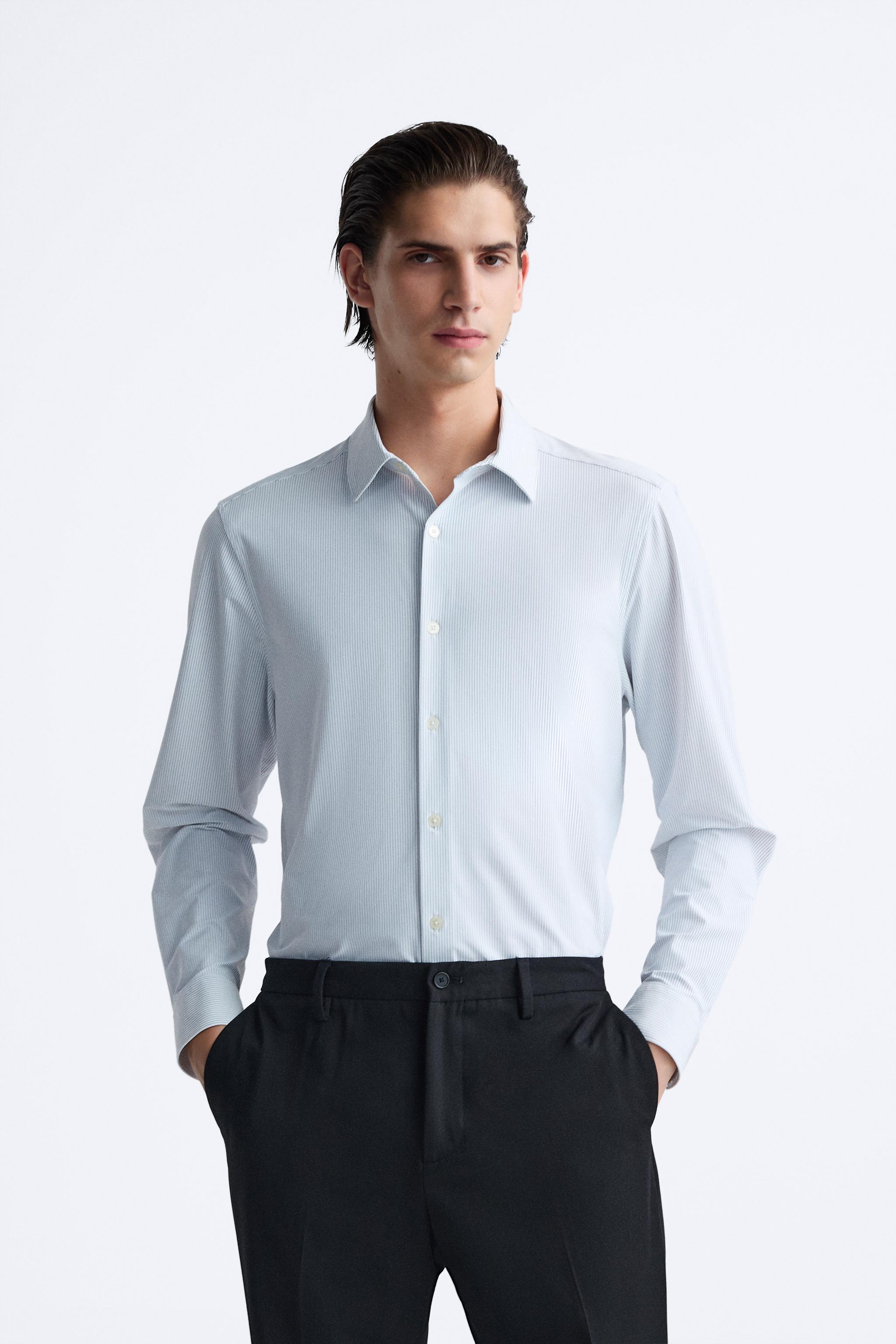 STRIPED STRETCH SHIRT Product Image